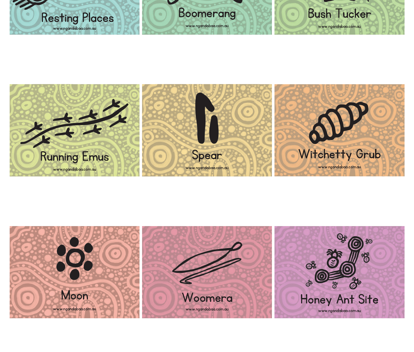 Aboriginal Symbol Flash Cards (Digital File)
