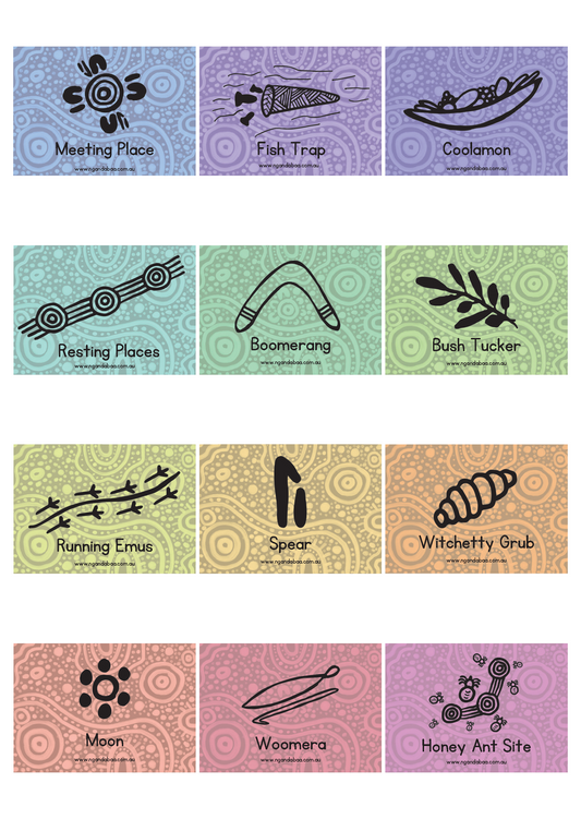 Aboriginal Symbol Flash Cards (Digital File)