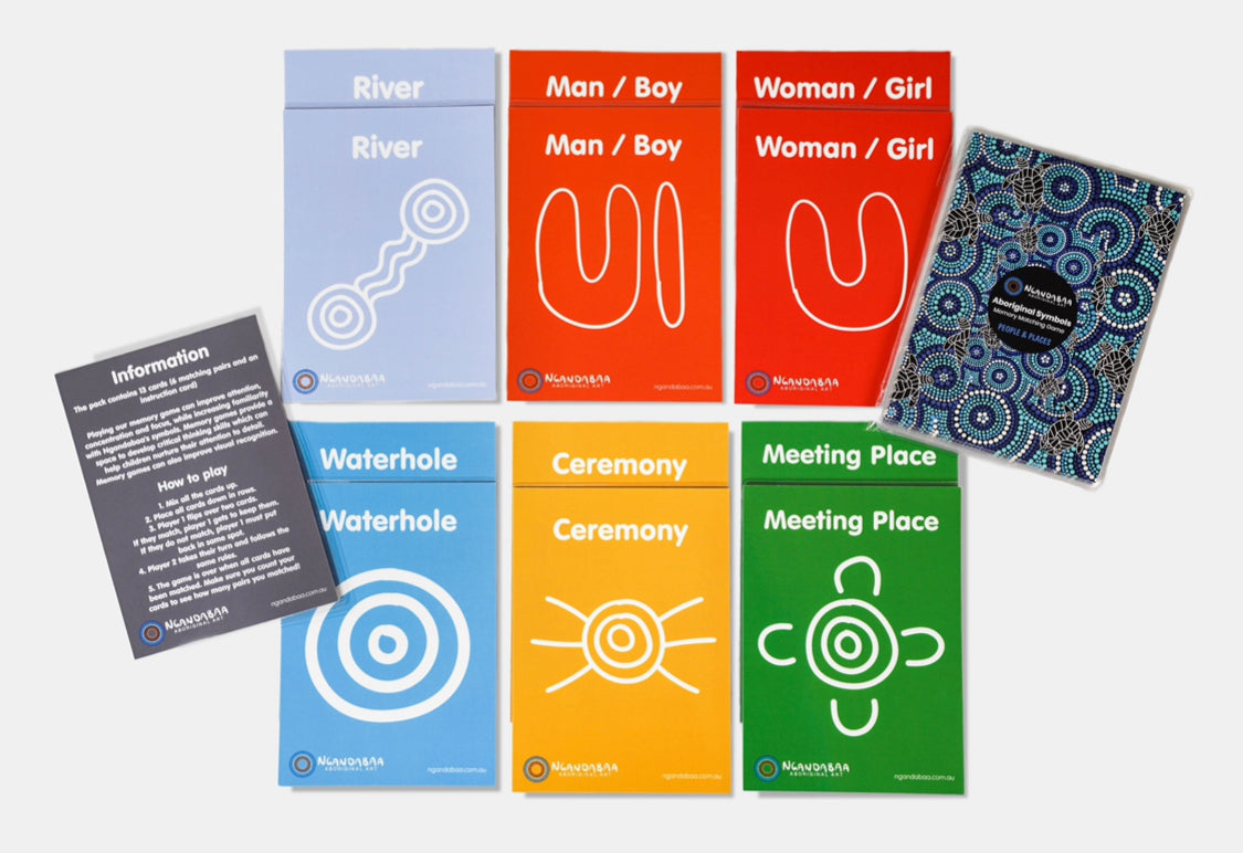 Aboriginal Symbols; Memory Matching Game (Physical Item)