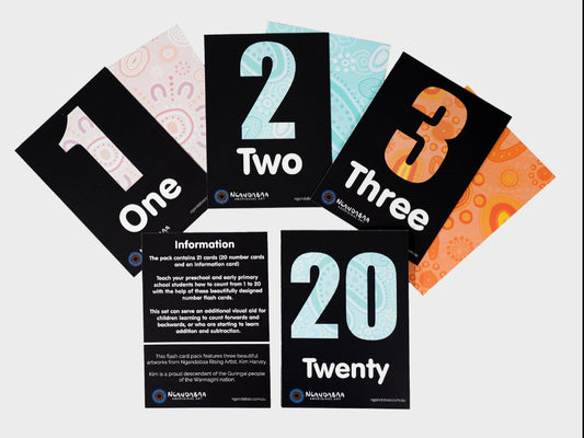Flash Cards 1 to 20 (Physical Item)